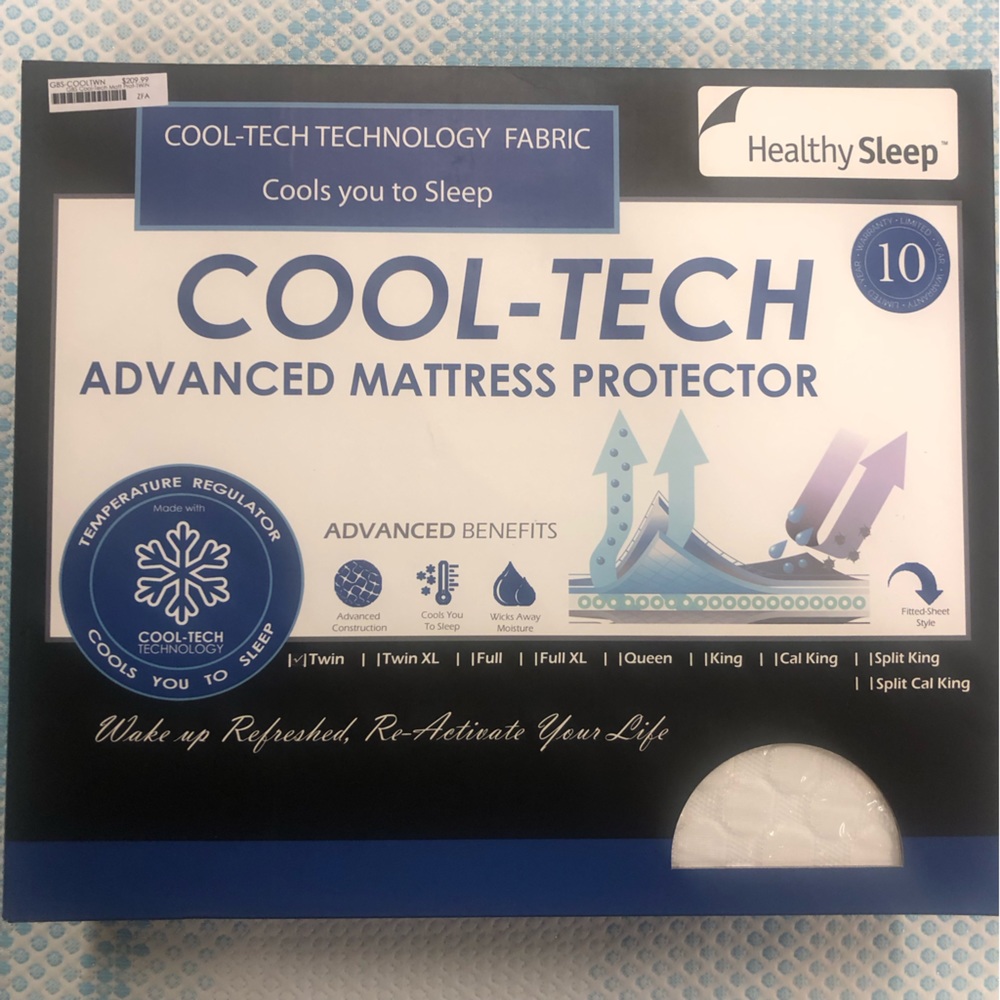 Brand New In Box Cooling Mattress Protector Twin XL